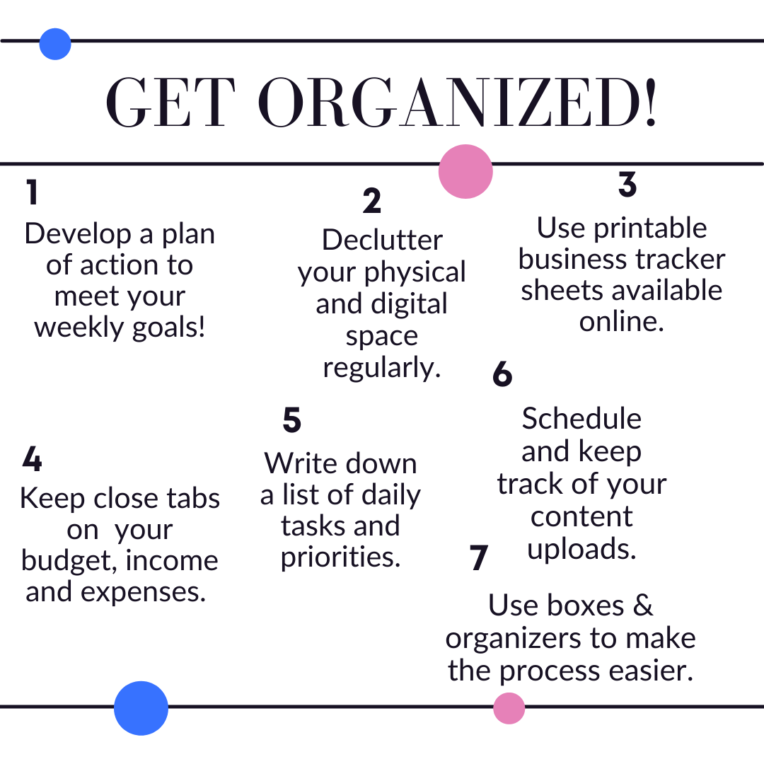 7 Tips for getting Organized!