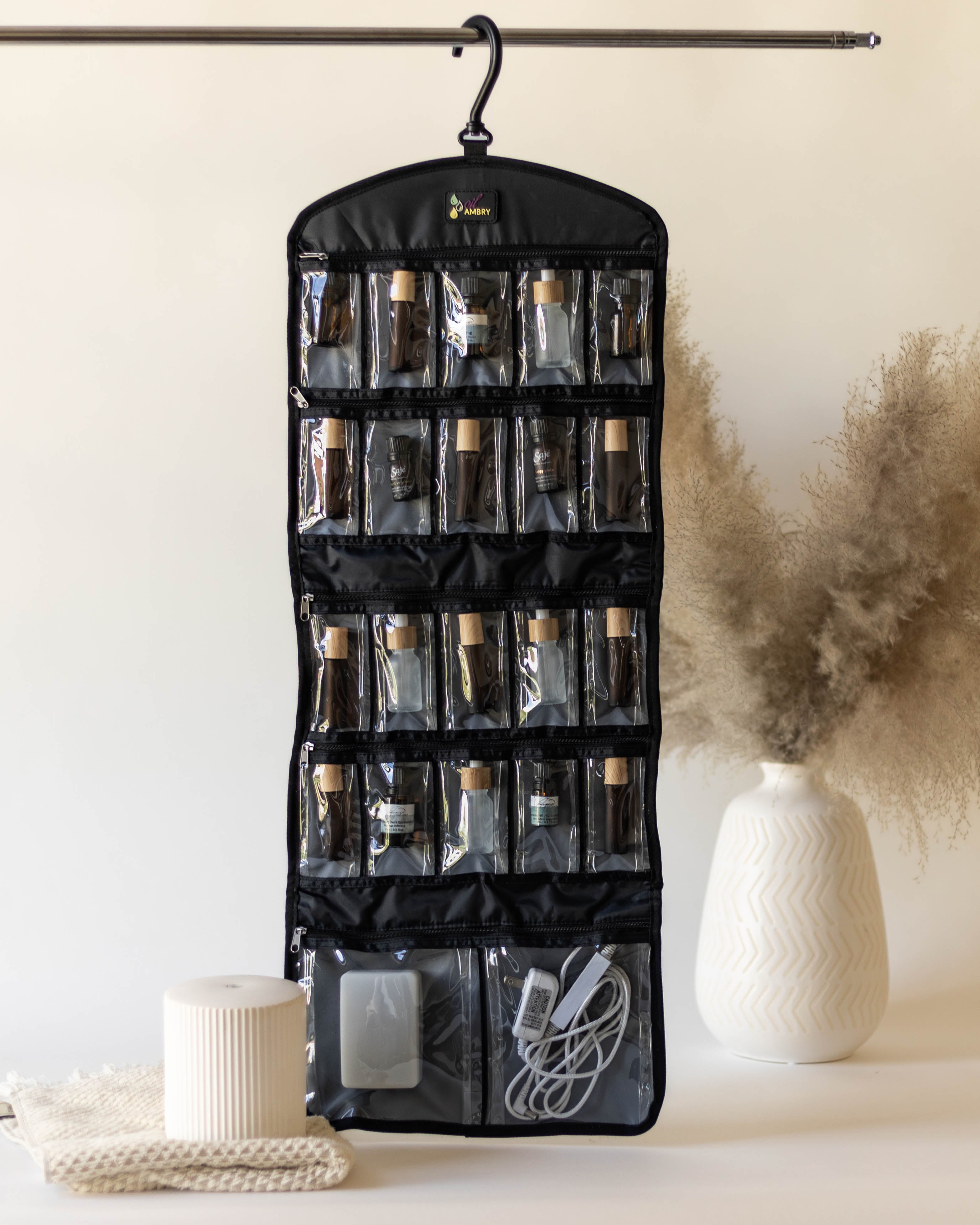 Hanging Organizer Pack and Folds for Travel or Storage