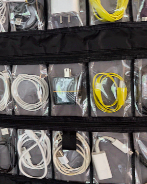Hanging Organizer Pack and Folds for Travel or Storage