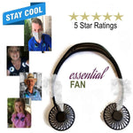 Essential FAN, Diffuser, Neck Fan, Lightweight, Optional Lighting - Essential Gear Products